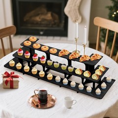3 Tier Wooden Cupcake Tower Rustic Tiered Tray for Dessert Display Party Serving