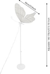 1PC Wedding Butterfly Floor Lamp Romantic Glowing LED Butterfly Ambient