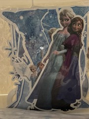 Frozen Birthday Party Table Decor And Birthday Banner, 12 Plastic Tablecloths