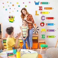 Welcome Classroom Door Decor Bulletin Board Decorations Set Elementary School