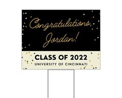 Class of 2022 Graduation Yard Sign, Personalized Outdoor High School College