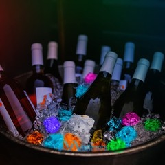 12Pcs Waterproof LED Light Up Ice Cubes for Drinks Colors Flashing Glow in Water