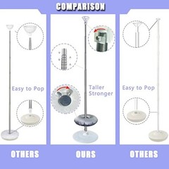 Balloon Columns Stand 7 Feet Telescoping Balloon Arches Stands with Set of 4