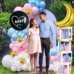 191 Pc Twinkle Twinkle Little Star Gender Reveal Decorations, Boy or Girl | 2…