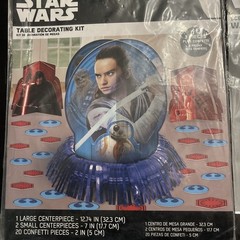 STAR WARS WALL BANNER DECORATING KIT (5pc) ~ Birthday Party Supplies And More