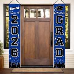 Graduation Decorations 2026 Porch Banner, Graduation Banner Class of 2026, Bl…
