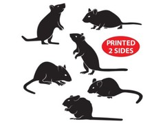 Halloween Mice Silhouettes Party Decoration 4 Packs of 6 Prop Bulk Wholesale Lot
