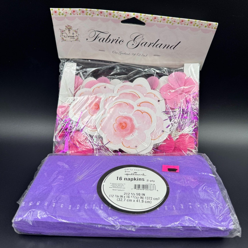 Dena Creative Expressions Flower Garland & Hallmark Party Napkins Quinceañera