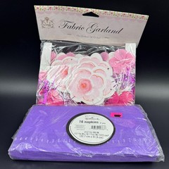 Dena Creative Expressions Flower Garland & Hallmark Party Napkins Quinceañera