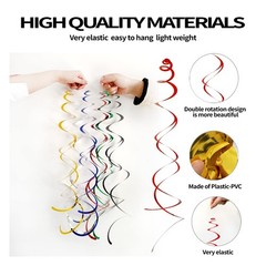 Spiral Party Decoions, 30 Pcs, Wedding Shower Decor, Colorful