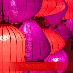 Chinese Style Hanging Lantern Waterproof Cloth Lanterns Party Festiva Decor