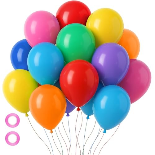 105pcs Colorful Balloons 12inch Rainbow Latex 12 inch – 105pcs 21 Colorful