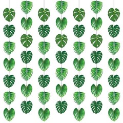 Tropical Garlands 2026 Vbs Party Decorations Rainforest Palm Leaves Garland B…