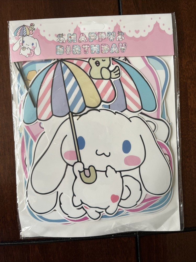 Cartoon Birthday Party Decorations Set with Banner Cake Topper Anime