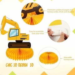 8 Cute Construction Zone Centerpieces for Baby Showers and Birthday Celebrations