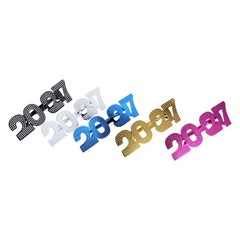 5Pcs Reusable 2027 Party Number Glasses Unisex Bright Colors New Year Decoration