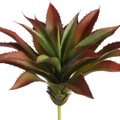 JUSTOYOU Large Artificial Succulents Aloe Plants Real Touch Fake Large, Red