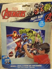 Marvel Avengers & Spider-Man Birthday Party Game, Foil Balloons, & Avenger Pogs