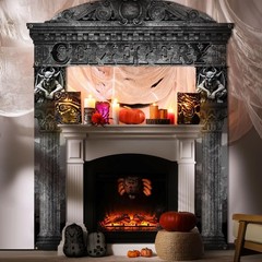 3 Pcs Halloween Cemetery Archway Halloween Cemetery Banners Gothic Outdoor Ba…