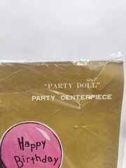 Vintage NOS Party Hour «Party Doll» Party Centerpiece Die Cut w/Honeycomb-Japan