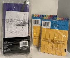 1- «Paper Flower Kit» by Dia de los Muertos and 2- «Tissue Pom Pom Garland»