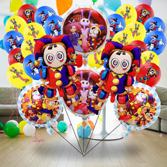 Amazing digital circus BALLOON Party Supplies birthday decoration cupcake topper