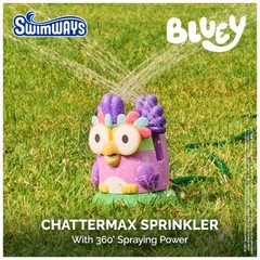 Bluey Chattermax Sprinkler with 360-Degree Spray, Pool Furniture & Outdoor To…