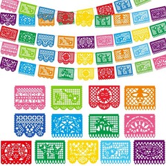 216FT Cinco De Mayo Decorations, 12 Pack Mexican Party Banner, 3 Styles Color…