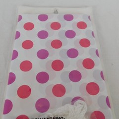 Spritz Giant Gift Bag Party Holiday Shower Polka Dot Pink Purple 80x40x20in New