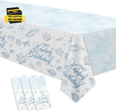 Seashell Party Tablecloth Decorations for the Summer Ocean Birthday Baby Shower
