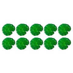 Floating Lotus Leaves Artificial Set for Ponds Aquariums and Fish Tanks 36