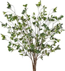 Sggvecsy 43’’ 6Pcs Artificial Ficus Branches Faux Leaf Spray 6 Pieces, Green