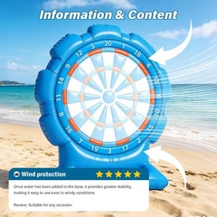 Best Pool Toys Game for Teens, Inflatable Dart Board Toss Pool Games with 10 …