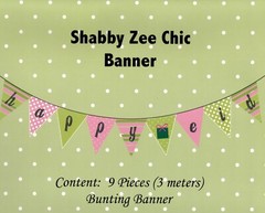 Bunting Happy Eid Banner Shabby Zee Chic Islamic Muslim Holiday Decoration