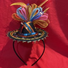 Mexican Party Decorations – Table Runner, Mini Sombrero And Sombrero Headband