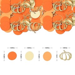 200 PCS Fall Autumn Pumpkin Thanksgiving Table Confetti Party Decorations