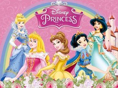 Princess party Supplies Backdrop Banner Girls Birthday Decoration Background