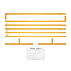 Metal Pergola Arbor Yellow Wedding Arch Assemble Freely Lightweight Wide Wedding