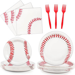 96 Pcs Baseball Party Decorations, Baseball Party Supplies Bundle Include Baseba