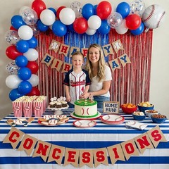 Concessions Banner, Concession Stand Banner Sign for Baseball Party Decoratio…