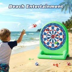 Funscape Kids Inflatable TicTacToe Pool Toy, Fun Swimming Pool Soft Ball Toss…