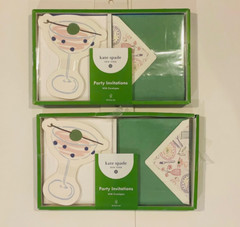20ct Party Invitations Cream/Green/Pink – kate spade new york x Target set of 2