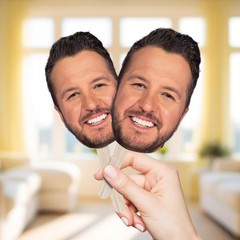 Luke Bryan Big Head Cutout, Funny Party Prop, Concert Fan Gift