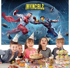 Invincible Party Supplies Banner Backdrop Vinyl Birthday Decoration