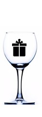 6×3” Christmas Wine Glass Stickers Present Gift Xmas Decals For Glasses,Baubles