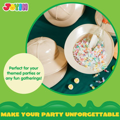 24 Pack Safari Explorer Party Hats for Kids, Jungle Dress-Up Birthday Favors Set