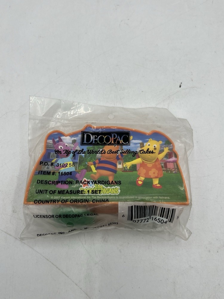 2007 The Backyardigans DecoPac Set Cake Topper Pablo And Uniqua NEW SEALED BAG