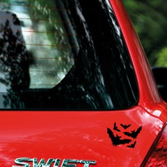 5 x Black Bat Stickers Halloween Vinyl Decal for Cars, Laptops, iPads, Crafting