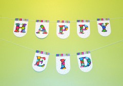 Ramadan / Eid DIY Banner Kit (Tile Motif) Islamic Muslim Holiday Decoration