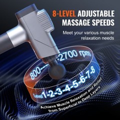 Massage Gun Deep Tissue Percussion Muscle Massager for Athletes – with 8 Spee